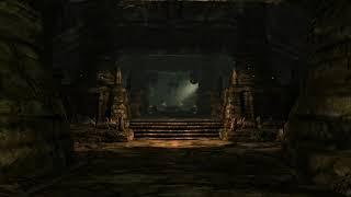 Skyrim - Tomb Ambiance (cave sounds, dust, music)