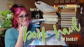 my biggest book haul/unboxing ever and I did it on my birthday