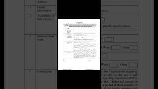 APPENDIX G FORM FOR AGRICULTURE