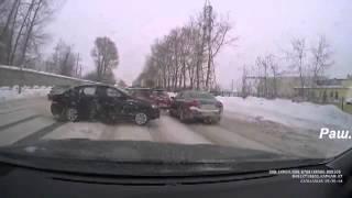 Подборка аварий и ДТП. Февраль 2016/5.Compilation of crashes and accidents.