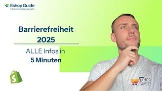 Barrierefreiheit 2025 - Das MUSS jeder Shopify Nutzer beachten