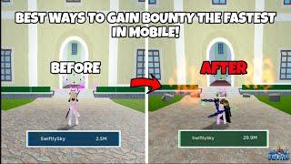 Top 3 Ways To Bounty Hunt Fast in Mobile! (With Handcam) | Blox Fruit