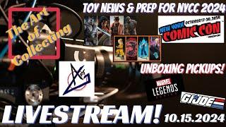 LIVE! Preparing for NYCC 2024! Unboxing Pickups!