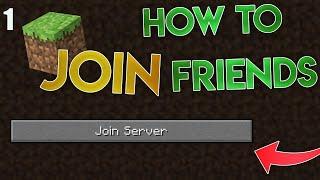 How To Play Minecraft Multiplayer With  join server Friends on mobile