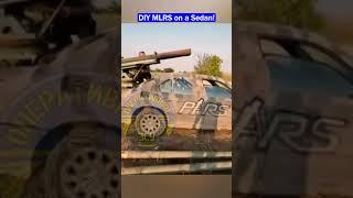Car-Mounted 122mm Rocket Launcher Targets Russian  Positions