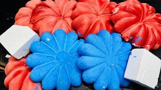 Light Red Pumpkins | Gym  Chalk ASMR  | Super Soft Fresh  Chalk | Blue Dyed  Chalk Crush