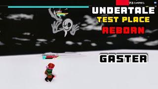 MY FIRST TIME FIGHTING GASTER IN UNDERTALE TEST PLACE REBORN (i got destroyed lol)