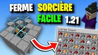 MEILLEURE Ferme à Sorcière Minecraft 1.21!