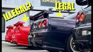 The BEST R34 GTRs VS Show and Display Law!