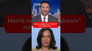 Harris names her "dream" running mate
