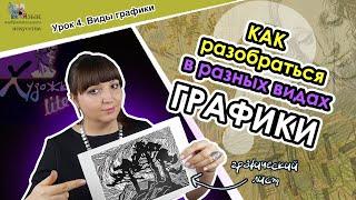 КАКОЙ БЫВАЕТ ГРАФИКА // урок 4 // виды графики // терминология графики // художка lite