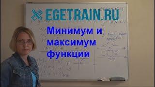 Экстремумы функции. 10 класс.