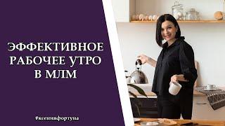 Эффективное рабоче утро в МЛМ. Ксения Фортуна.