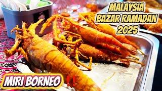 Bazar Ramadan Stadium Miri BORNEO Sarawak 2025 | TERJAH‼️BAZAAR RAMADHAN 2025 | Malaysia Street Food