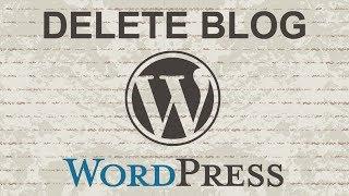 How to delete a Wordpress blog