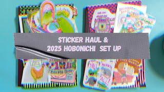 Chatty Sticker Haul and Hobonichi Avec Set Up | Decorating My 2025 Planner