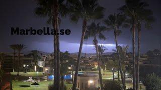 Time-lapse of Thunderstorm and Lightnings in Marbella