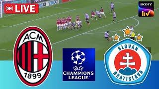 AC Milan VS Slovan Bratislava • Highlights • Champions League 2024 | eFootball Gameplay PES 202