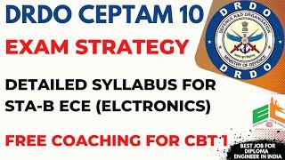 DRDO CEPTAM 10 Exam Strategy | Detailed Syllabus for STA-B ECE (Electronics)