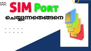 SIM PORT ചെയ്യുന്നതെങ്ങനെ??? Explained in Detail || Malayalam