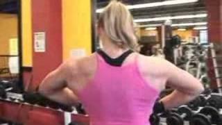 FEMALE BODY BUILDER video wendy lindquist DIYMUSCLE.COM