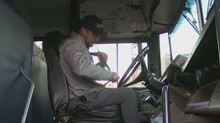 High school coaches drive shuttle buses to help with school bus shortage