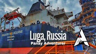 Loading Fertilizer in Luga, Russia