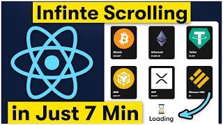 React Infinite Scroll like YouTube, Instagram | with Animation