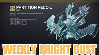 BRIGHT DUST REWARDS - Weekly rewards for Bright Dust in Eververse - The Final Shape [Destiny 2]