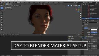 Setting up the Materials of your DAZ 3D Character in Blender