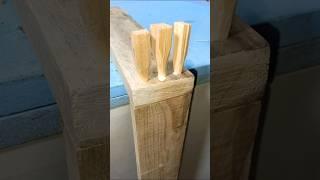 Helpful Woodworking tips and tricks! How to make a hidden wood joint #shorts #woodworking #tips