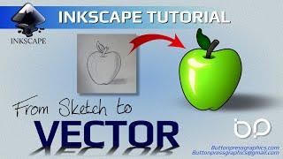 Going From SKETCH To VECTOR In INKSCAPE