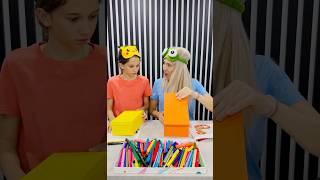 3 Marker Challenge ️ #shorts #threewikifamily #3markerchallenge #funny
