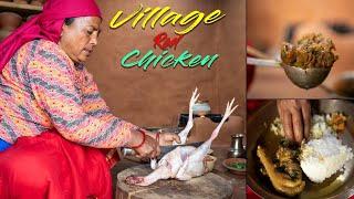 Nepali Village RED COUNTRY Chicken Curry | लोकल भालेको मासु पकाउने तरिका | Kanchhikitchen