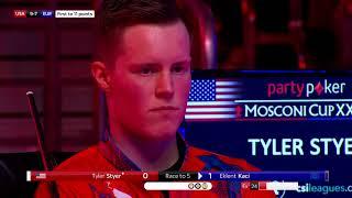 Tyler Styer vs Eklent Kaçi | Day Four | 2019 Mosconi Cup