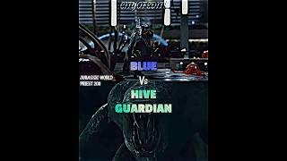 Blue vs Hive Guardian #jurassicworld #priest2011 #vsedit #vsbattle #jurassicworlddominion #wisedit