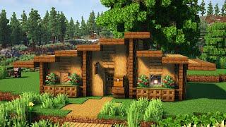 Minecraft: How to Build a Simple Starter House | Easy Survival House Tutorial