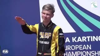 Artem Severyuchin Karting Championship in Italy Nazi Salut