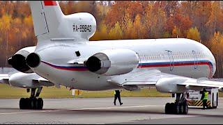 It is fantastic to see Tu-154 in our time. Start up, taxiing and take off M-series.