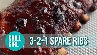 3-2-1 Ribs on the Smoker | Grill Girl Robyn Lindars