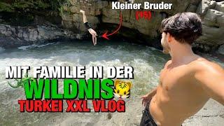 In der Wildnis schlafen mit Eltern | Wasserfälle & Lachanfälle |XXL Türkei Vlog