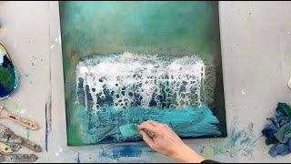 WOW! Special Texture Abstract Acrylic Painting Techniques - Big Canvas