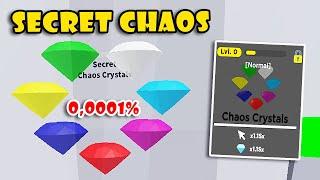 I Got New Best SECRET CHAOS CRYSTAL (0,0001%) in Hyper Clickers Simulator! [Roblox]