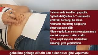 Kan sulandırıcı ciltaltı iğne enjeksiyonu evde kendi kendine nasıl yapılır? Göbekte morarma olur mu?