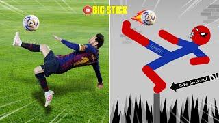 20 Min Best Falls | Stickman Dismounting Funny Moments | Big Stick #10