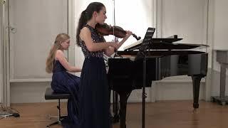 Sophie Branson and Sofya Menshikova perform Beethoven Sonata for Piano and Violin No.4, 3rd mvt