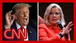 Trump amplifies posts calling for televised military tribunal for Liz Cheney