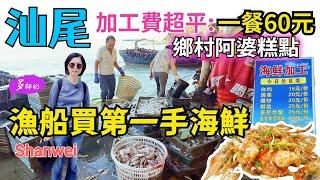 【汕尾食海鮮】去漁港買海鮮.小店加工最抵食漁民自曬蝦乾新鮮唔貴鄉村隱世糕點超好味️馬宮漁港️中國汕尾旅遊