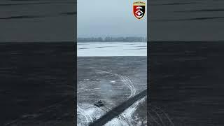 Combat work of the Ukrainian crew of the T-80U tank in the Bakhmut Strait #ukraine #war #drone