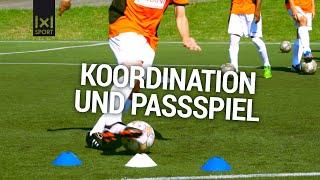 Passtraining für Jugend-Fußballtraining -  Passschleife - Fußballübung mit Ingo Anderbrügge